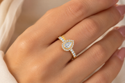 Elegant Pear Diamond Ring | Jewelverra