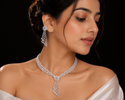 Elegant White Diamond Necklace | Jewelverra