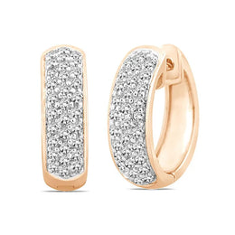 Diamond Hoop Earrings