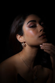 Floral Diamond Drop Earrings for Women – Real Gold Sparkling Petals | JewelVerra