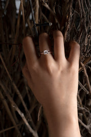 Princess Cut Diamond Gold Ring | Elegant Gold Engagement Ring | JewelVerra