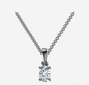 Oval Diamond Necklace | Jewelverra