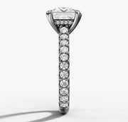 2:23 PM Cathedral Princess Diamond Ring | Jewelverra