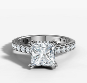 2:23 PM Cathedral Princess Diamond Ring | Jewelverra
