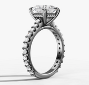 2:23 PM Cathedral Princess Diamond Ring | Jewelverra