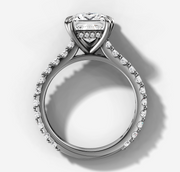 2:23 PM Cathedral Princess Diamond Ring | Jewelverra