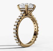 2:23 PM Cathedral Princess Diamond Ring | Jewelverra