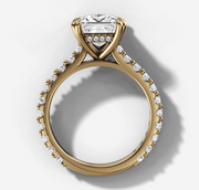 2:23 PM Cathedral Princess Diamond Ring | Jewelverra