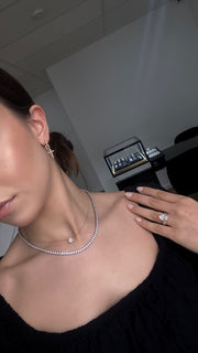 Classic Diamond Tennis Necklace | Jewelverra