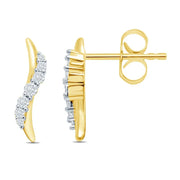 Twisted Diamond Studs | Jewelverra