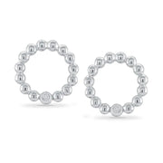 Hidden Gem Circle Earring