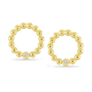 Hidden Gem Circle Earring