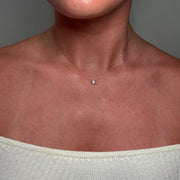 0.30ct Round Diamond Bezel Set Floating Necklace