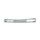 White Gold Diamond Bangle Bracelet – Modern Marquise Design | JewelVerra