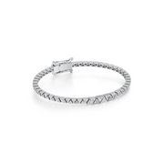 Triangle Diamond Bracelet for Women – Pyramid White Gold Bracelet | JewelVerra
