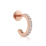 Classic Diamond Hoop Earrings for Women – Real Gold Everyday Elegance | JewelVerra