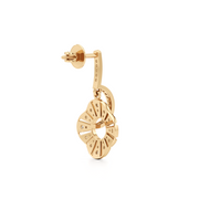 Floral Diamond Drop Earrings for Women – Real Gold Sparkling Petals | JewelVerra
