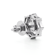 Hexagon Diamond Stud Earrings in Yellow Gold – Bold & Beautiful Sparkle | JewelVerra