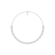 Baguette Diamond Necklace in White Gold – Sleek & Modern Fine Jewelry | JewelVerra