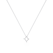 Elegant Loop Pendant – Stylish White Gold Statement Jewelry | JewelVerra