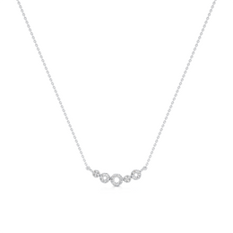 Classic Bloom Diamond Pendant – Elegant White Gold Necklace | JewelVerra