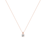 White Gold Solitaire Diamond Pendant Necklace – Classic Everyday Elegance | JewelVerra
