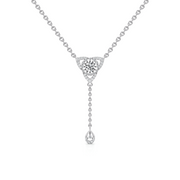Classic Bloom Diamond Pendant – Elegant White Gold Necklace | JewelVerra
