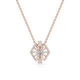 Modern Bloom Studs – Sleek Rose Gold with Certified Diamonds | JewelVerra