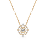 Modern Bloom Studs – Sleek Rose Gold with Certified Diamonds | JewelVerra