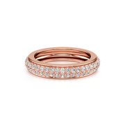 Gold Diamond Eternity Ring | Full Circle Diamond Design | JewelVerra
