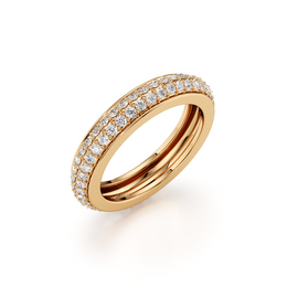 Gold Diamond Eternity Ring | Full Circle Diamond Design | JewelVerra
