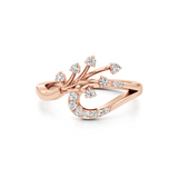 Gold Diamond Ring | Elegant Burst Design | JewelVerra