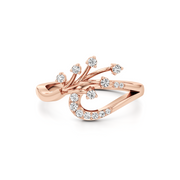 Gold Diamond Ring | Elegant Burst Design | JewelVerra