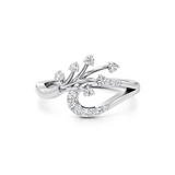 Gold Diamond Ring | Elegant Burst Design | JewelVerra