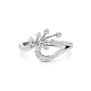 Gold Diamond Ring | Elegant Burst Design | JewelVerra