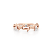 Rose Gold Diamond Ring | Elegant Branch Design | JewelVerra