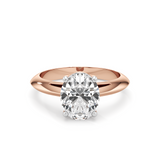 Oval Cut Solitaire Diamond Ring in White Gold – Classic Engagement Ring | JewelVerra