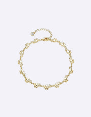 Starburst Diamond Pendant in Gold Finish