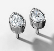 Pear Diamond Stud Earrings | Jewelverra