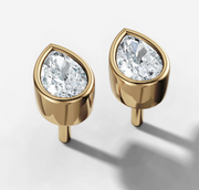 Pear Diamond Stud Earrings | Jewelverra