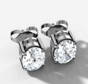 Oval Diamond Stud Earrings | Jewelverra