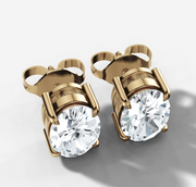 Oval Diamond Stud Earrings | Jewelverra