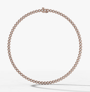 Bezel Set Diamond Tennis Necklace | Jewelverra