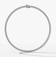 Bezel Set Diamond Tennis Necklace | Jewelverra