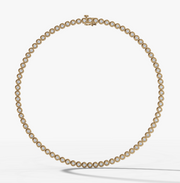 Bezel Set Diamond Tennis Necklace | Jewelverra