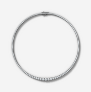 Graduated Diamond Tennis Necklace | Jewelverra
