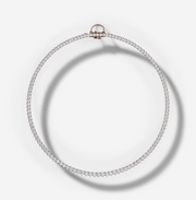 Three Prong Graduated Diamond Tennis Necklace | Jewelverra