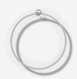 10 ct. tw. Three Prong Graduated Diamond Tennis Necklace