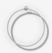 Three Prong Graduated Diamond Tennis Necklace | Jewelverra