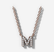Custom Initial Diamond Necklace | Jewelverra